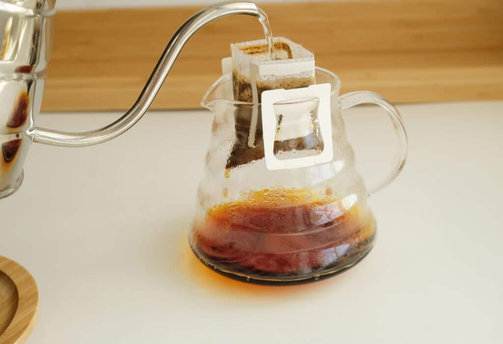 Gooseneck kettles for coffee or tea brewing